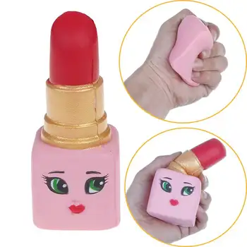 

Soft Beauty Squeeze Exquisite Lovely Lipstick Scented Slow Rising Decompression squishy toy for children kids gift funny present