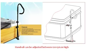 

SPA and hot tub handrail, swimming pool entance Safety Rail Brackets and Hardware Included lifter