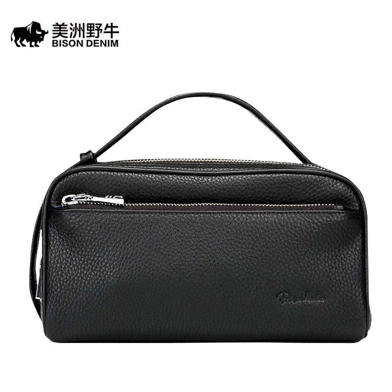 2018 New BISON DENIM Large Capacity Men Clutch Bag Top Cowhide Business Handbags Men's Purse High Quality Genuine Leather Wallet 2018 New BISON DENIM Large Capacity Men Clutch Bag Top Cowhide Business Handbags Men's Purse High Quality Genuine Leather Wallet