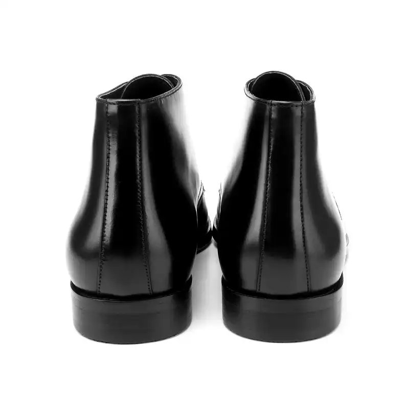 black winter dress boots