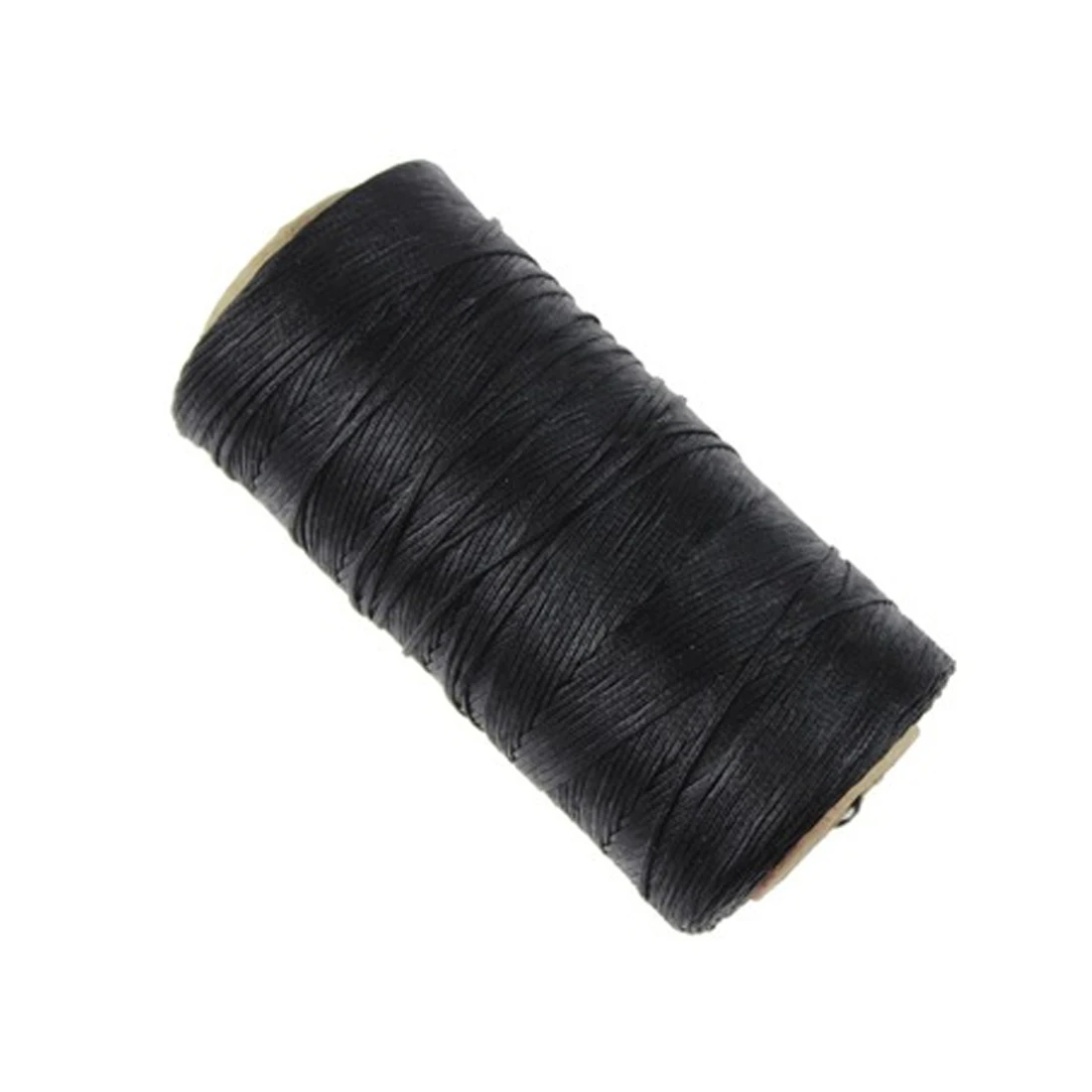 1 шт. 50 м прочная плоская Вощеная швейная линия 1 мм 150D кожа вощеная нить шнур для DIY инструмент для рукоделия ручная строчка нить - Цвет: Black