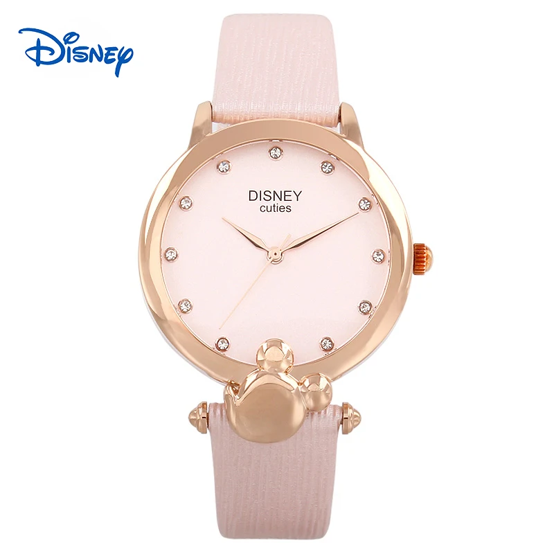 Disney 2016 Mickey cartoon Ladies Wrist Watch Women Brand Famous Female Clock Quartz Watch Girl Quartz