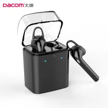 Dacom СПЦ Черный Правда Беспроводная Связь Bluetooth Мини-Гарнитура Bluetooth 4.2 Беспроводной Earphoe Наушники-Вкладыши Наушники Для Iphone 7 Android
