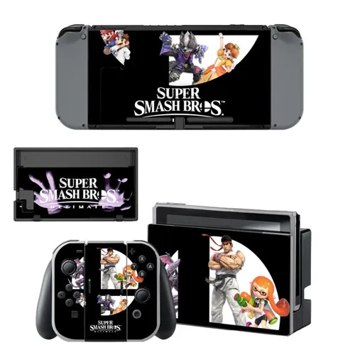 Super Smash Bros nintendo switch, кожный переключатель kingd, Виниловая наклейка для nintendo Switch, консоль NS, контроллер Joy-con - Цвет: 2