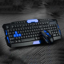 Para 1600dpi conjunto de mouse teclado sem fio usb 2.4ghz gamer camundongos multimídia à prova dmultimedia água para computador desktop