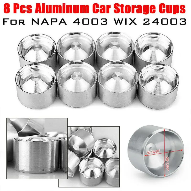

1/2-28 5/8-24 Aluminum Fuel Trap/Solvent Filter Suit for NAPA 4003 WIX 24003 qt4001 Silver/Black/Red/Blue