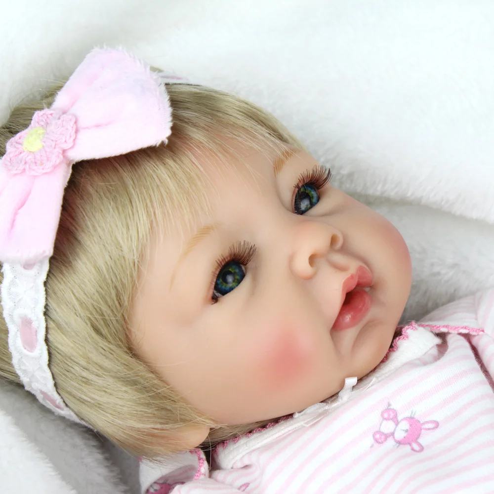 NPKDOLL новые игрушки силиконовая кукла младенец 22 дюйма модная Кукла девочка с