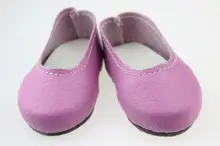 Fashion Beautiful PU Shoes for 18 Inch American Girl Reborn Baby Doll Accessories