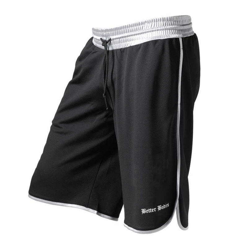 Фитнес мужские шорты для бега летние свободные Воздухопроницаемые быстросохнущие пятиминутные брюки для баскетбола тренировочные брюки фитнес брюки - Цвет: Серый