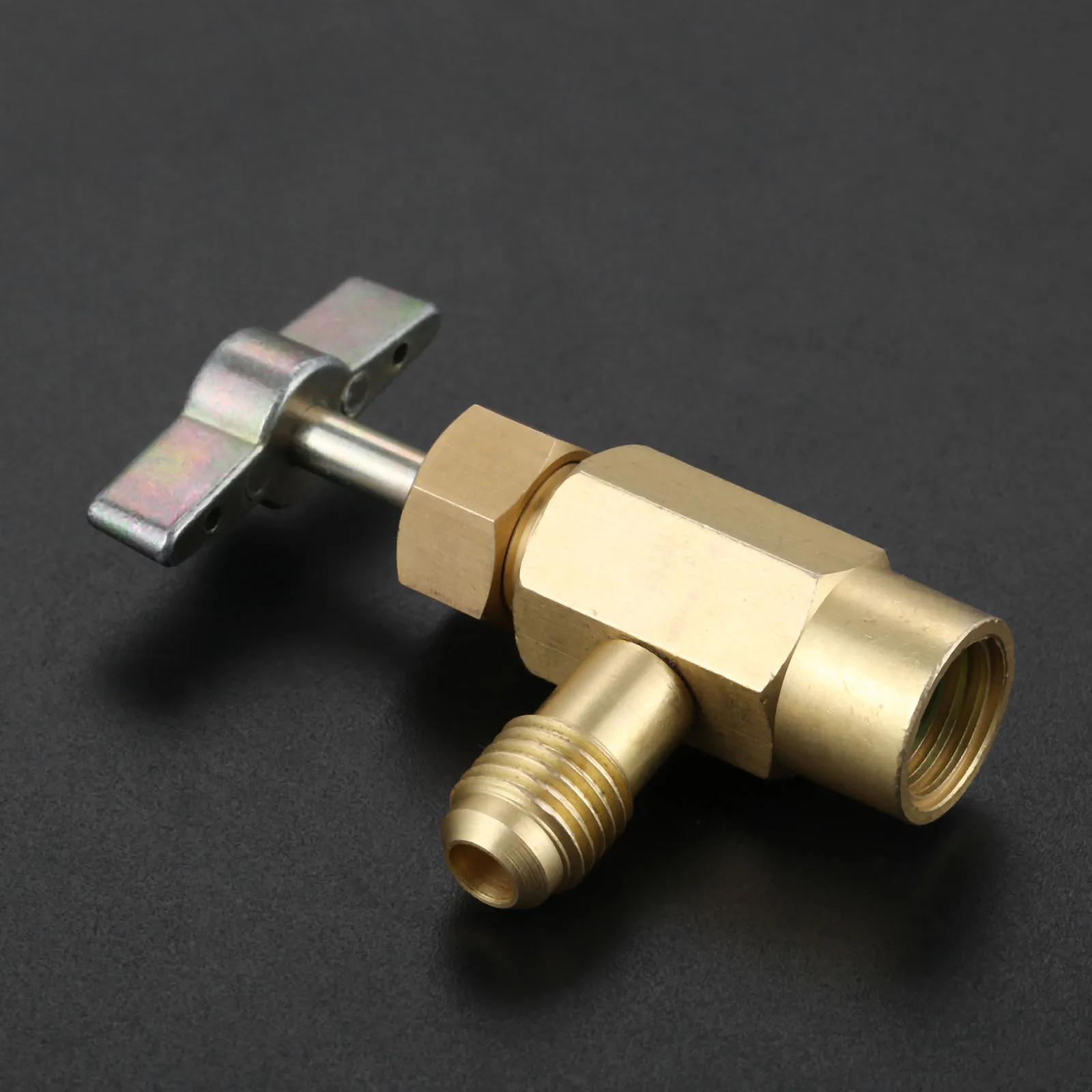 Автомобильные аксессуары R 1234yf можно нажать 1/2 &quotACME LH Female 1/4&quot SAE Male AC хладагент Can