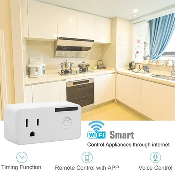 

WiFi Smart Socket Voice Remote Control USB Power Switch Wireless Timer Switch with Electricity Calculator Function