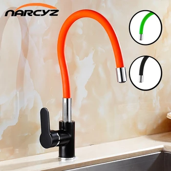

Colorful Kitchen Faucet Pull Up & Down Spring Flexible 360 Degree Rotate Kitchen Sink Mixer Tap Chrome Faucet XT-39
