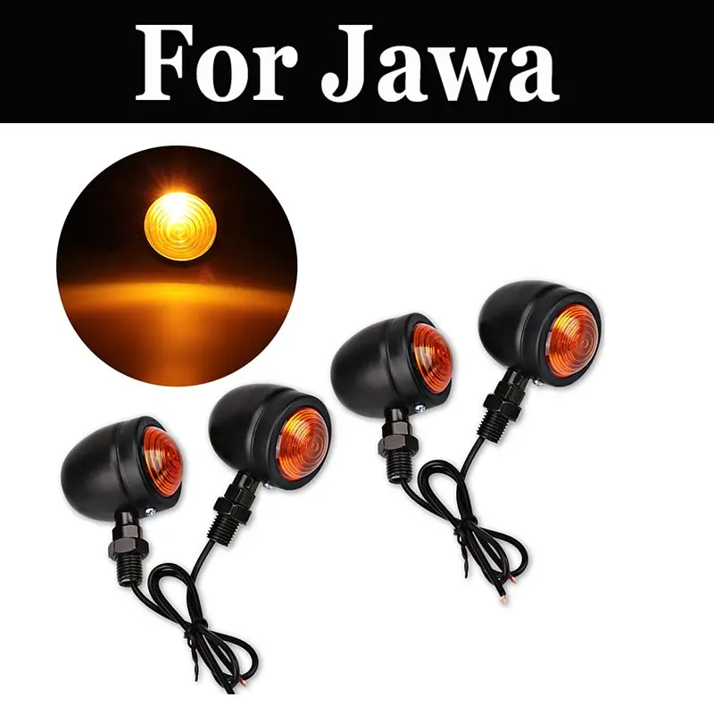 

Motorcycle Turn Signals Indicators Amber Black Bullet Turn Signal Light Lamp Blinkers For Jawa 420 Prototype 500r 638 640 550