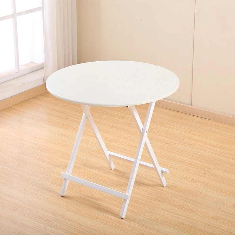 

0%Folding Table Home Table Simple Outdoor Stall Table Small Apartment Round Rice Portable Small Balcony Dining Table