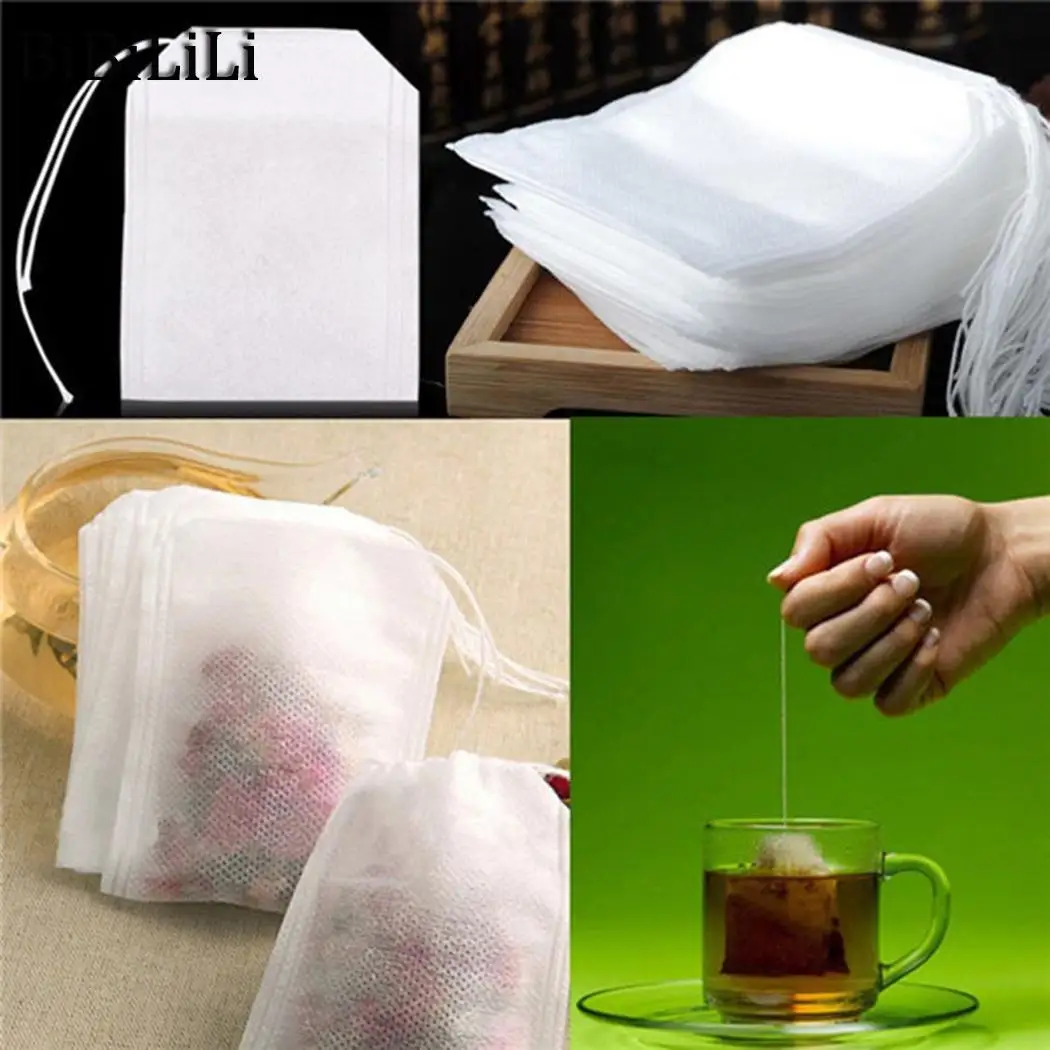 

1KG Supplies Soup 100Pcs 0 Spice Reusable clean Pack easy use Reusable and Pouch Kitchen Filter to Herb Bags Drawstring Home of