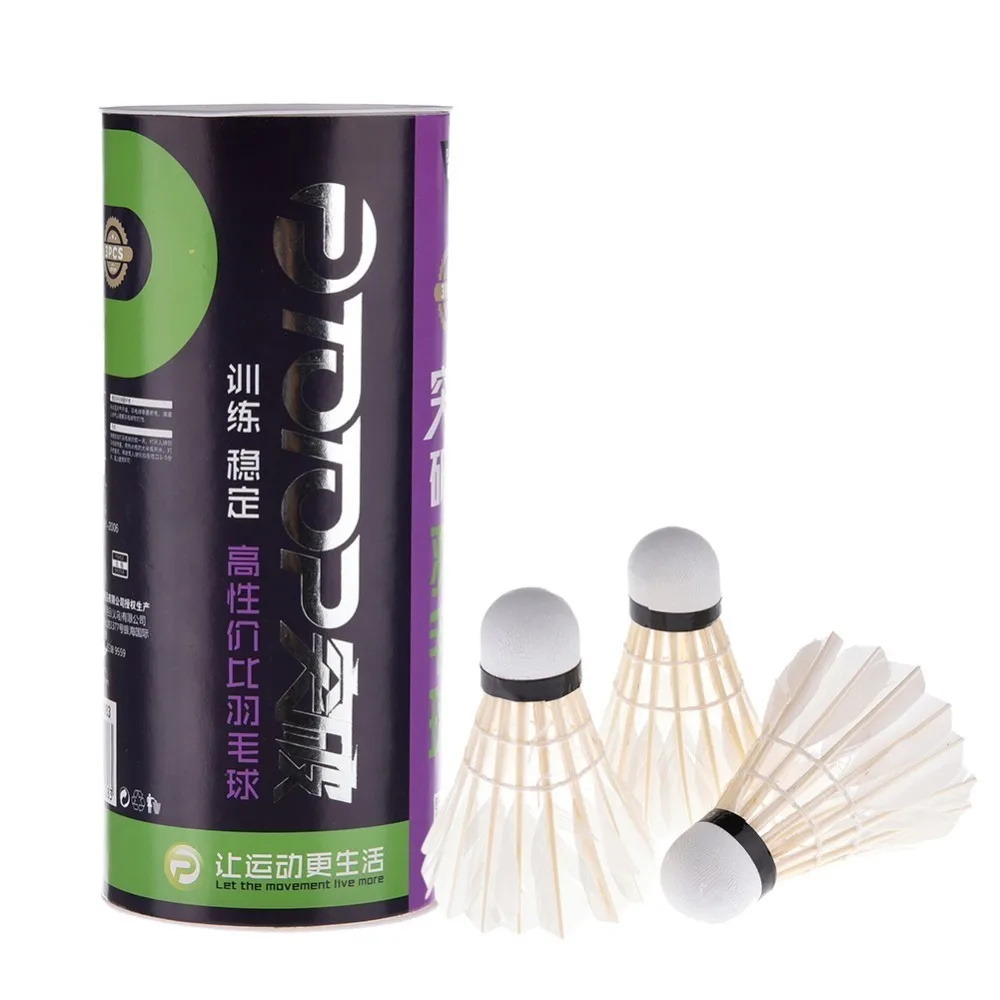 

Natural Goose Feather Badminton Training Ball Indoor Outdoor Sport Entertainment Badminton Shuttlecocks Ball dropshipping