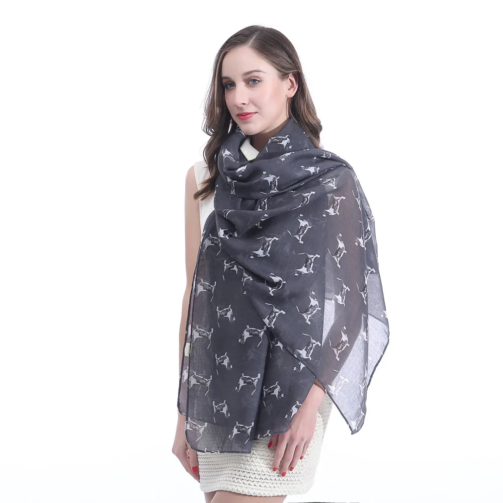Шарф с принтом bассет хаунд шаль мягкая легкая большого размера|scarf shawl|printed scarfshawl