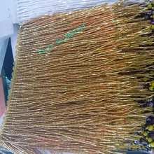 15 см 5 ярдов золотого бисера кисточкой бахрома BZL-72016 бусины труба для украшения платья