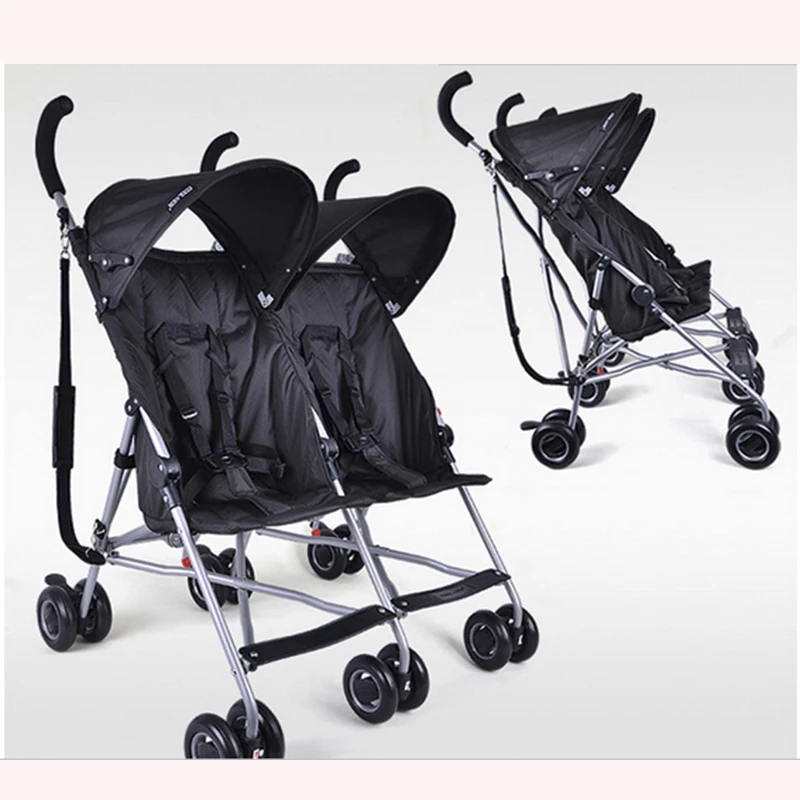 Murah Bello Kembar Bayi Kereta Dorong Payung Mobil Portable Suspensi Folding Anak Double Gerobak Emperor