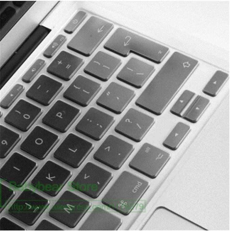 Защитный чехол для Apple MacBook Pro 13 15 17 Air Retina европейская Силиконовая Защитная пленка