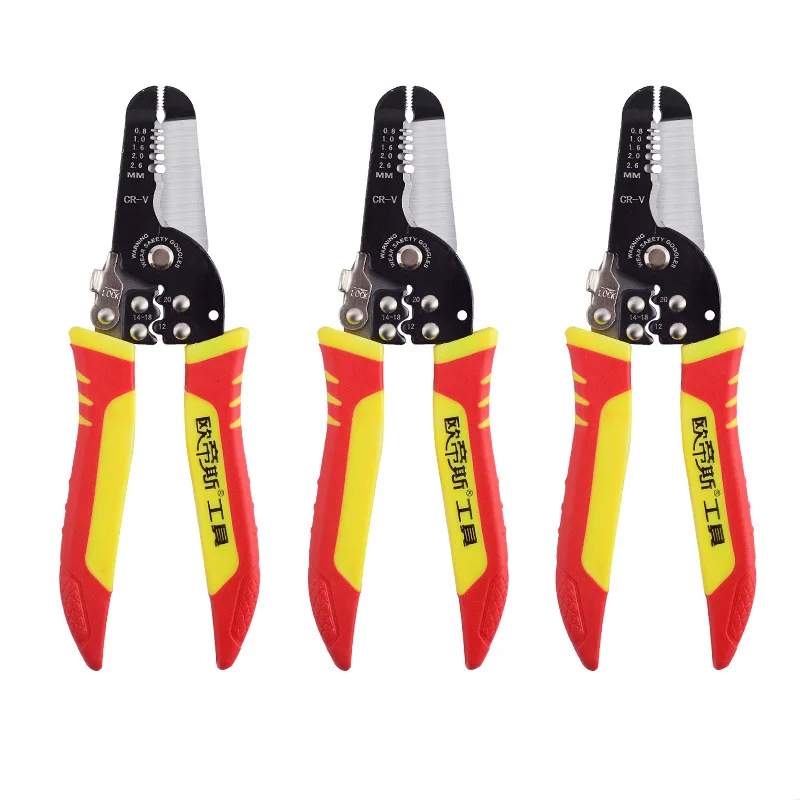 

3 in 1 Multi-functional Decrustation Pliers Wire Stripper High Quality Cr-V Non-slip Cable Cutter Hand Tools