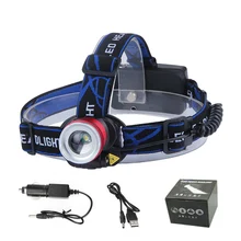 Outdoor Headlight font b LED b font headlamp T6 XPE Lampa Frontale font b LED b