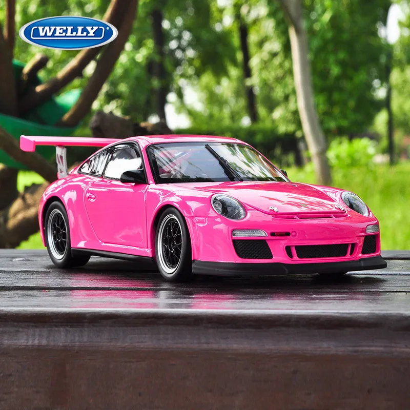 Модель спортивного автомобиля 1:18 из сплава для чашки Porsc 911 GT3 с управлением