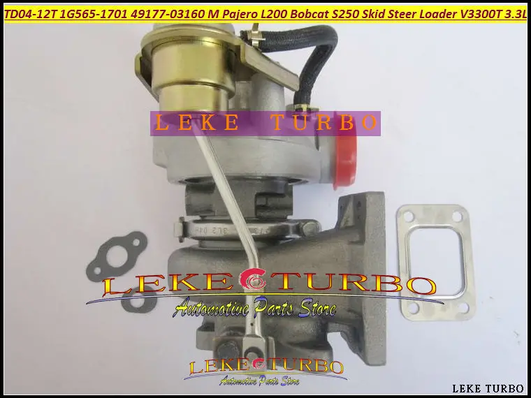 TD04-12T 49177-03160 1G565-1701 Turbo Turbocharger For Mitsubishi Pajero L200 Bobcat S250 Skid Steer Loader Kubota V3300-T 3.3L (5)