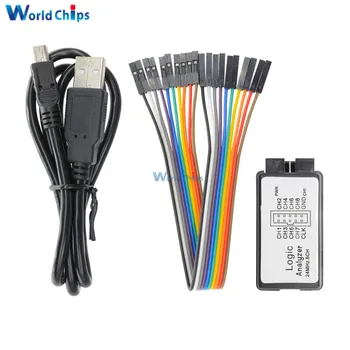 

USB 24MHz 8CH 24MHz Logic Analyzer Device Set USB Cable For ARM FPGA M100