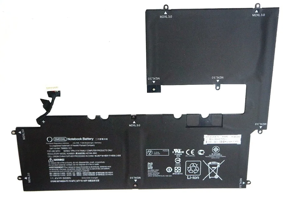 Батареи ноутбука SM03XL (11.4 В 50Wh) для HP Envy X2 15-C011DX 15-C HSTNN-IB6O 767069-005 | Компьютеры и офис