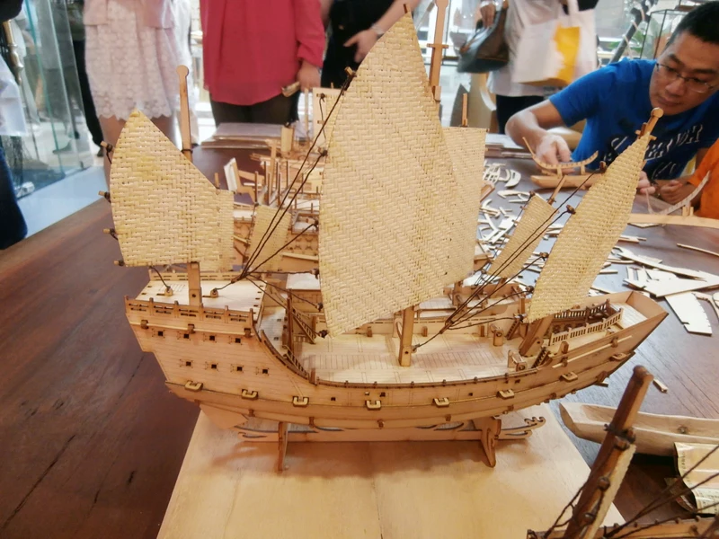 Wooden bark china sail boat Fujian ships Wooden bark model ...