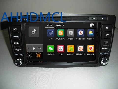 Clearance AHHDMCL Car Multimedia Player Stereo Radio Audio DVD Android 9.0 Navigation For Skoda Octavia 2005 2006 2007 2008 2013 2014~Up 4