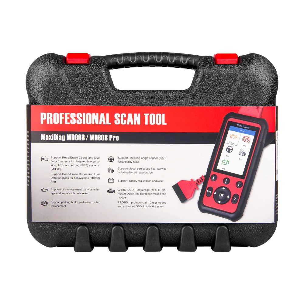 Autel MD808 PRO OBD2 сканер автомобильный диагностический инструмент для двигателя