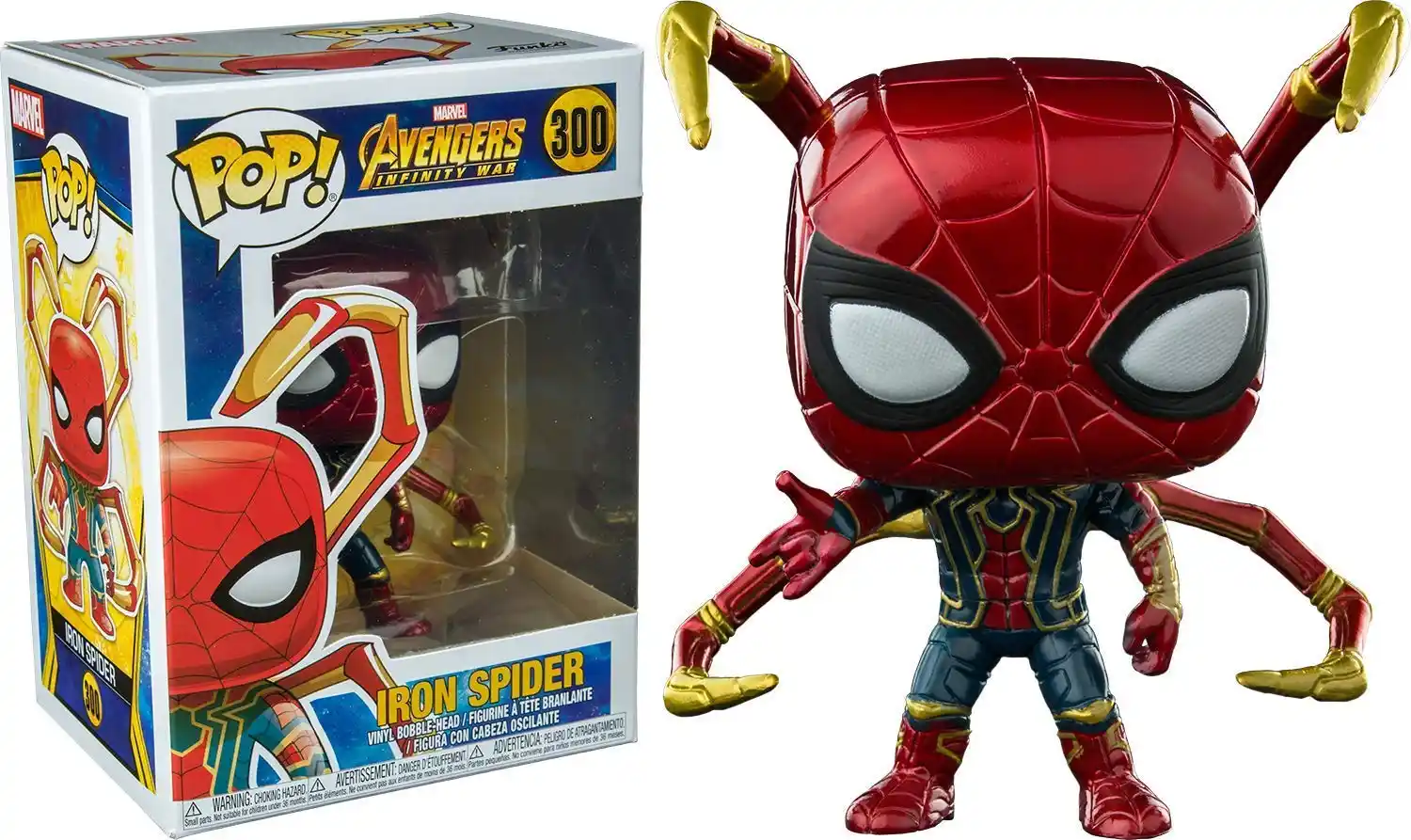 funko pop iron spider gold