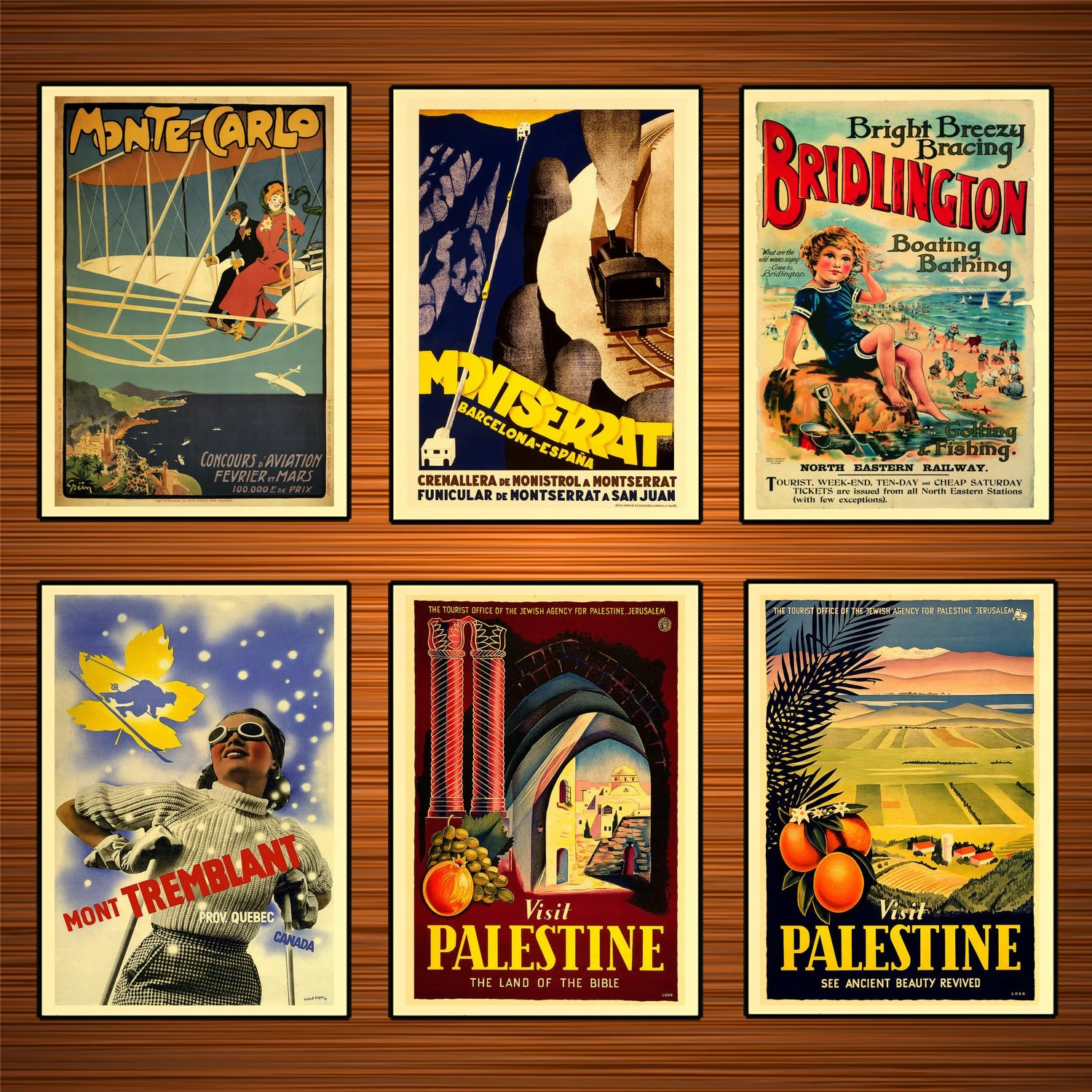 VINTAGE VISIT PALESTINE TRAVEL A3 POSTER PRINT