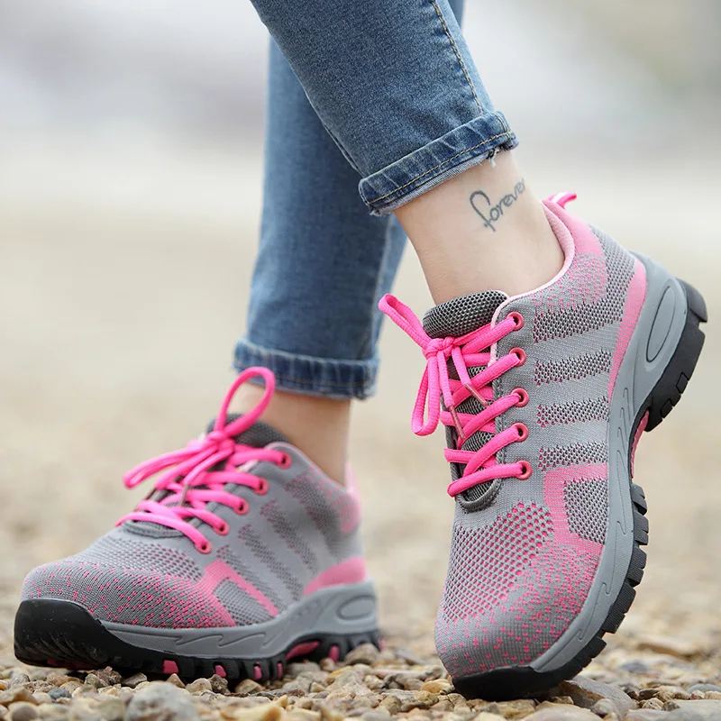 Hot indestructible Safety Shoes Mens Steel Toe Covers Working Shoes Breathable Summer Tooling Boots Protect Footwear