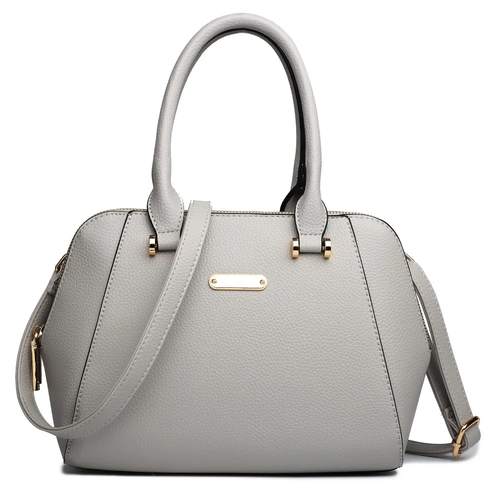 Fashion women leather font b handbags b font messenger bags Classic textured leather look two compartment