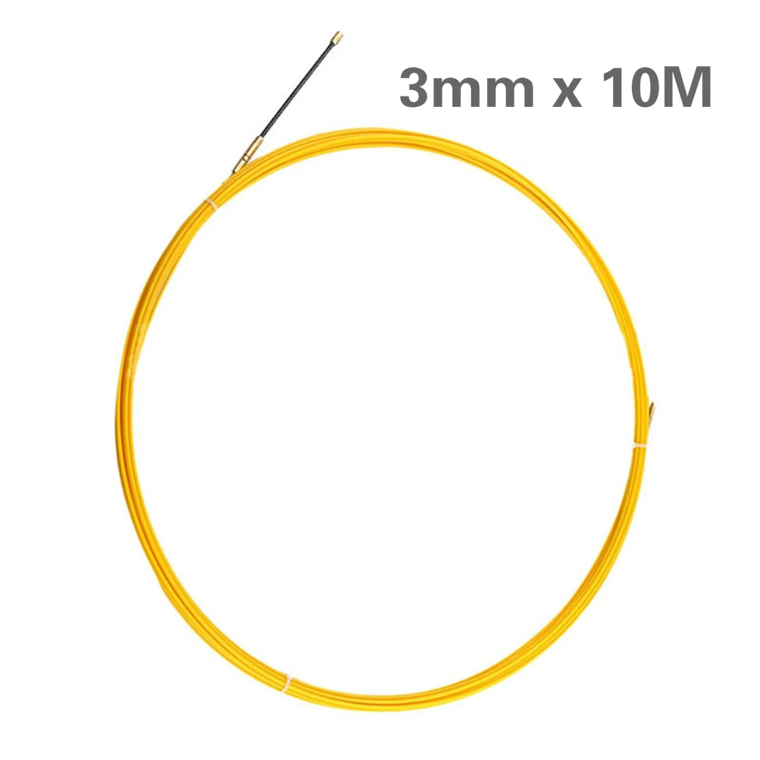 10M 3mm Fiberglass Cable Push Pullers Duct Snake Rodder Tape Wire Cable Electrician Threading Device Network Lead Device