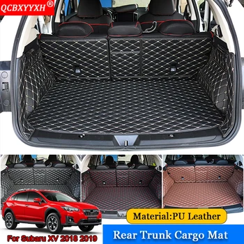 

QCBXYYXH Car-styling Car Floor Mat All Leather Tray Carpet Cargo Liner Custom Fit Car Trunk Mat Carpet For Subaru XV 2018 2019