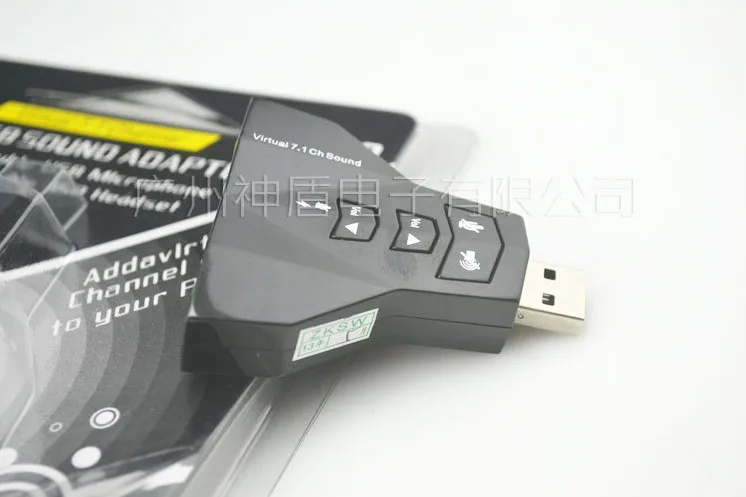 "E ZHOU" EZSCST-239 USB7.1 звуковая карта, USB aircraft type звуковая карта, поддержка без водителя для смешивания, ноутбук Настольный внешний США