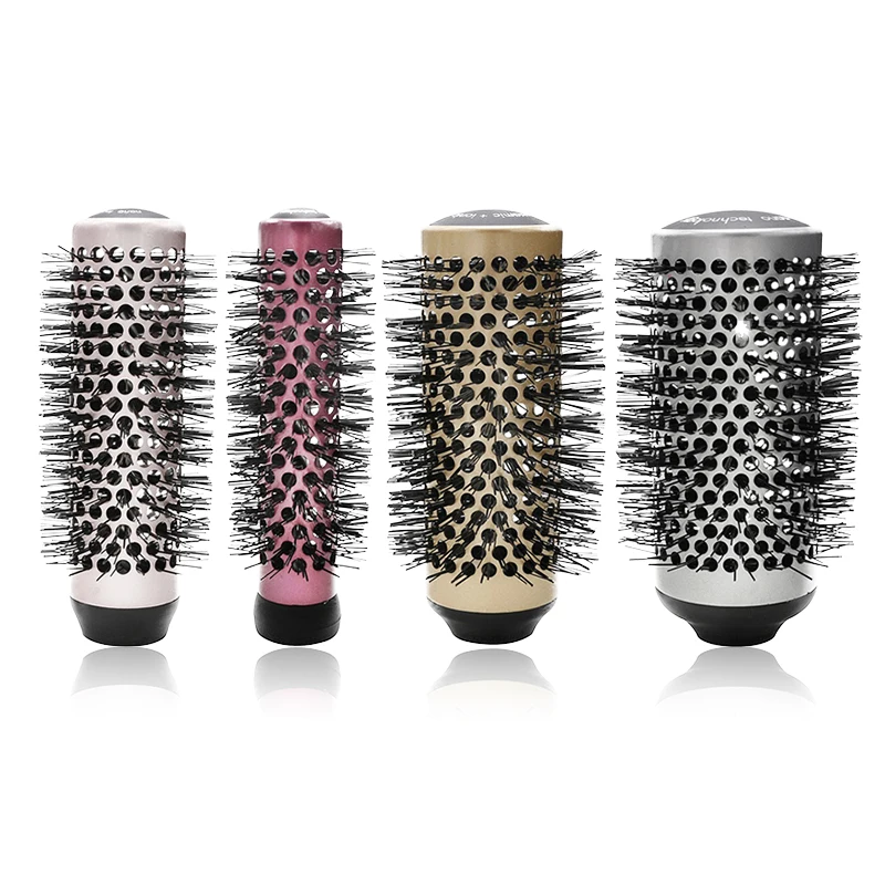 

CestoMen 4 Sizes Roller Round Brush Set Nano Technology Ceramic Ionic Hairdressing Brushes Hair Round Comb Curling Hairbrush