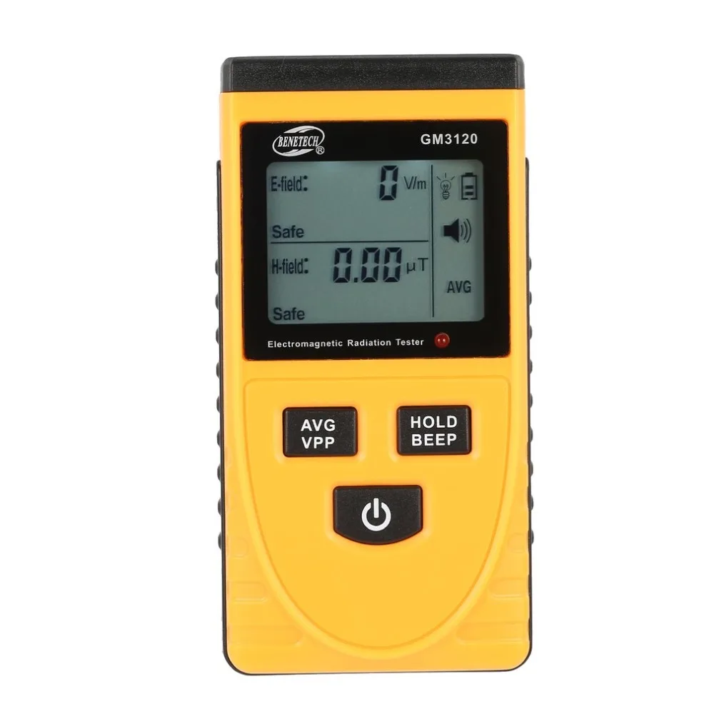 

BENETECH GM3120 LCD Digital Electromagnetic Radiation Detector Meter Dosimeter Tester Counter for Computer Phone TV