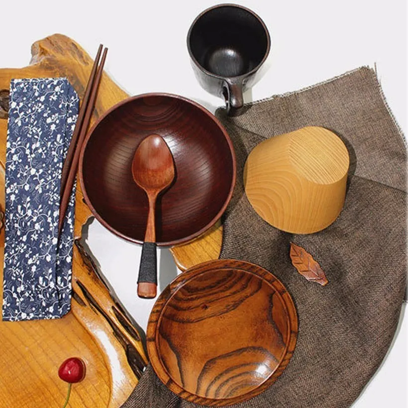 1 шт. натуральная деревянная чаша Jujube домашние супы рисовые миски для лапши