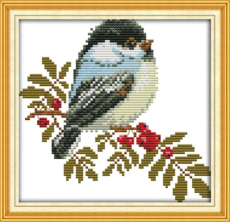

Joy Sunday A nice little bird Patterns Counted Cross Stitch Sets animal design DIY Cross Stitch Kits for Embroidery Needlework