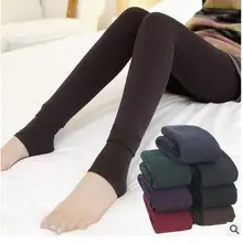 Новые женские зимние цветные хлопковые женские утепленные теплые бархатные леггинсы эластичные брюки-карандаш
