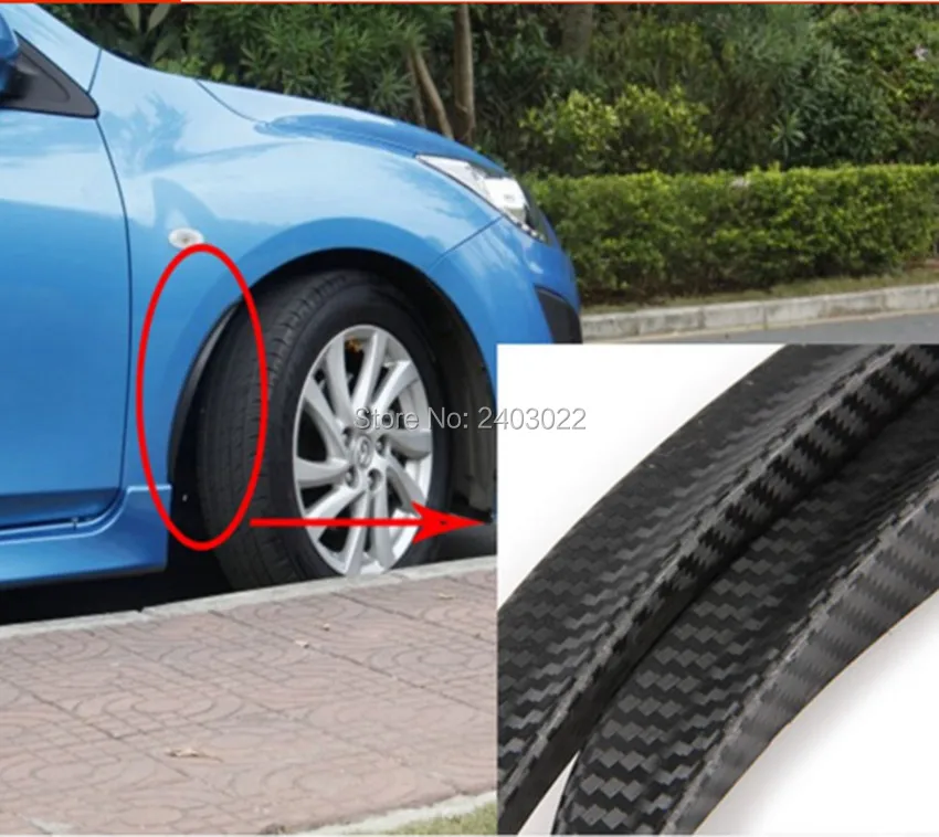 2 шт. автомобильные накладки на крылья из углеродного волокна|fiber fender|wheel lipfender flare