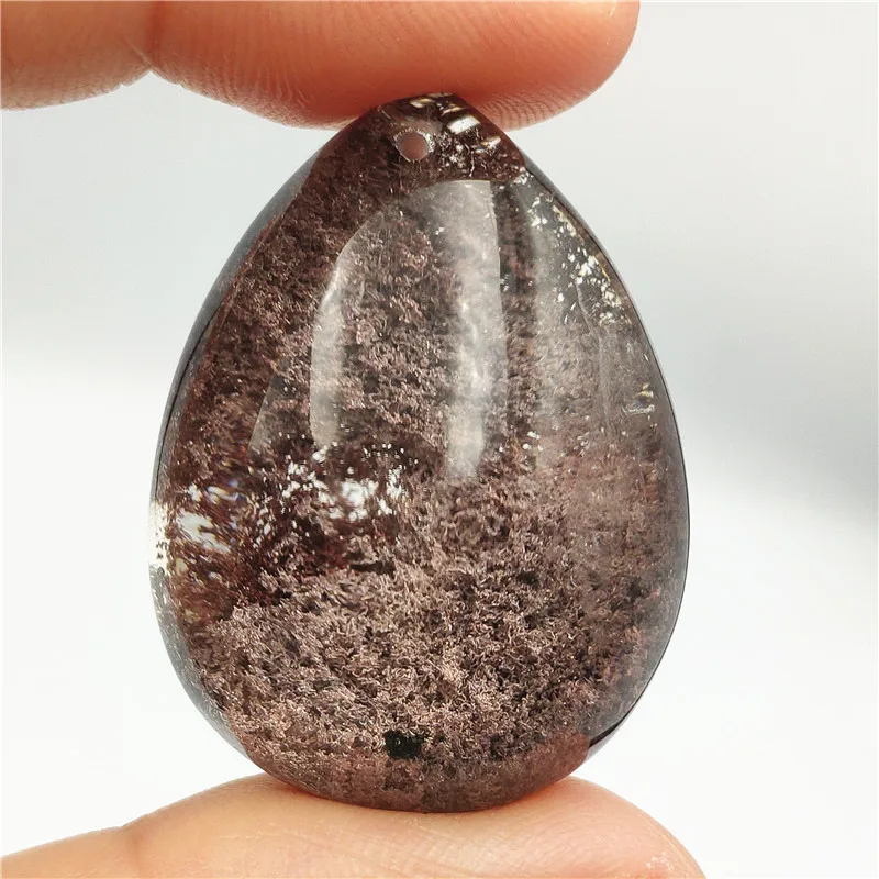 

2019 New Natural Red Phantom Necklace Pendant Water Drop Shape 33x25x15mm Women Man Ghost Garden Anniversary Gift Drop Shipping