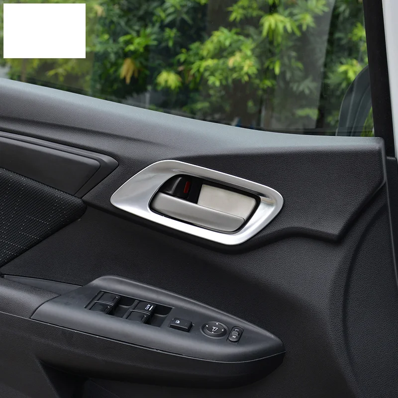 

Lsrtw2017 stainless steel car door inside handle frame trims for honda fit 2014 2015 2016 2017 2018 2019