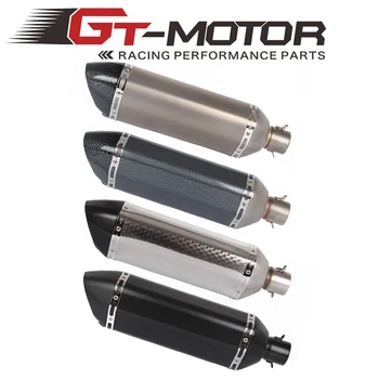 

4 color Motorcycle 47CM Scooter Exhaust Muffler Pipe Modified stainless steel Exhaust Muffler Tail pipe with DB Killer