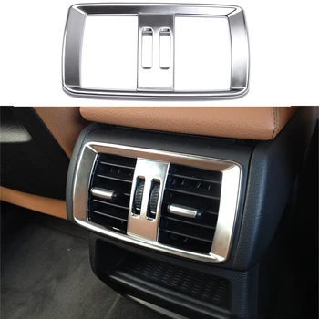 

Chrome Rear Armrest Air Outlet Frame Decoration Cover Trim For BMW X3 F25 2011-2017 & X4 F26 2015-2017